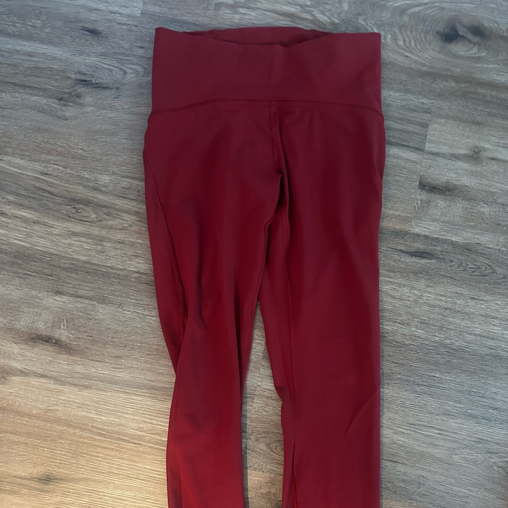 Red Lululemon Leggings